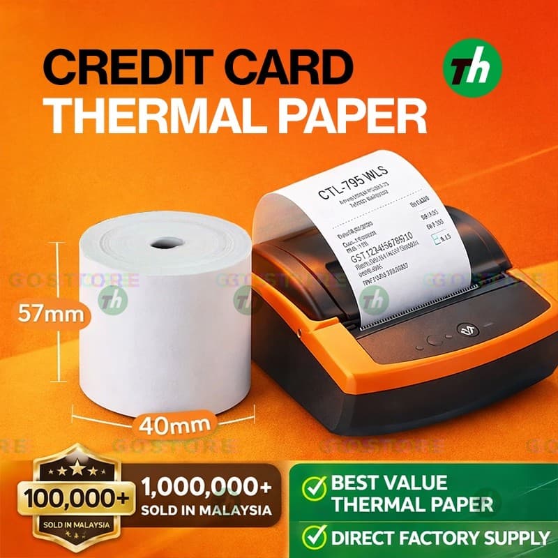 Rolos de Cartão de Crédito. Rolo de Papel Térmico Sem Núcleo 57*38 / Rolo de Papel Resit / Papel Térmico SKVA