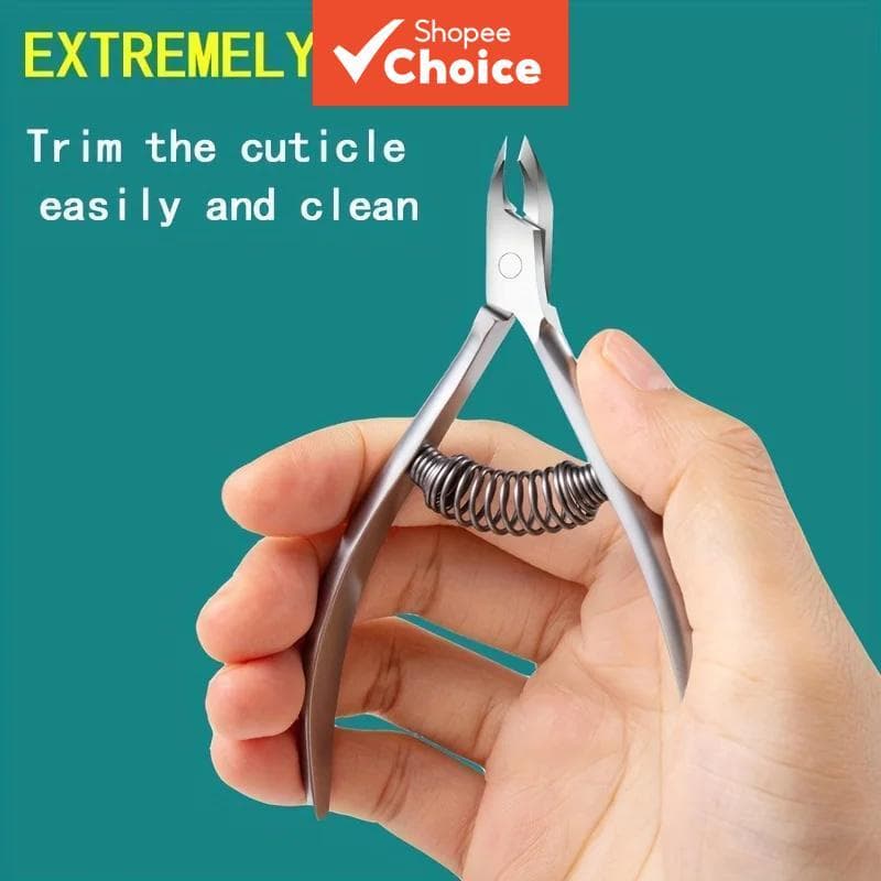 Alicate de Cutícula em Aço Inoxidável, Cortador de Unhas Profissional, Tesoura de Cutícula, Ferramentas de Cuidados com