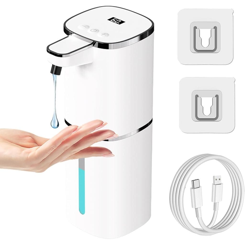 Dispensador Automático de Sabão Líquido OHIFAST Sem Toque, Recarregável por USB, Dispensador Inteligente de Sabão para a