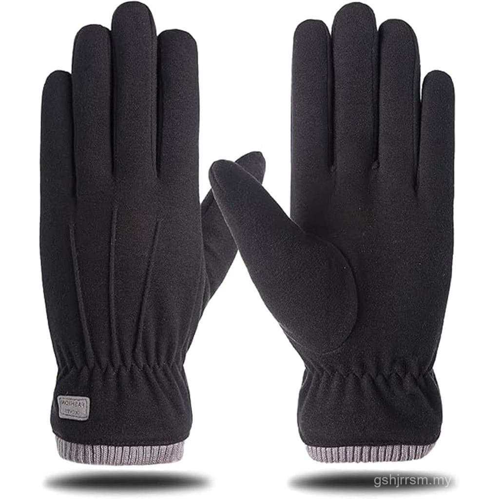 Luvas de Inverno para Homens e Mulheres, Luvas Forradas de Lã Quente, Luvas Térmicas com Tela Sensível ao Toque para Nev