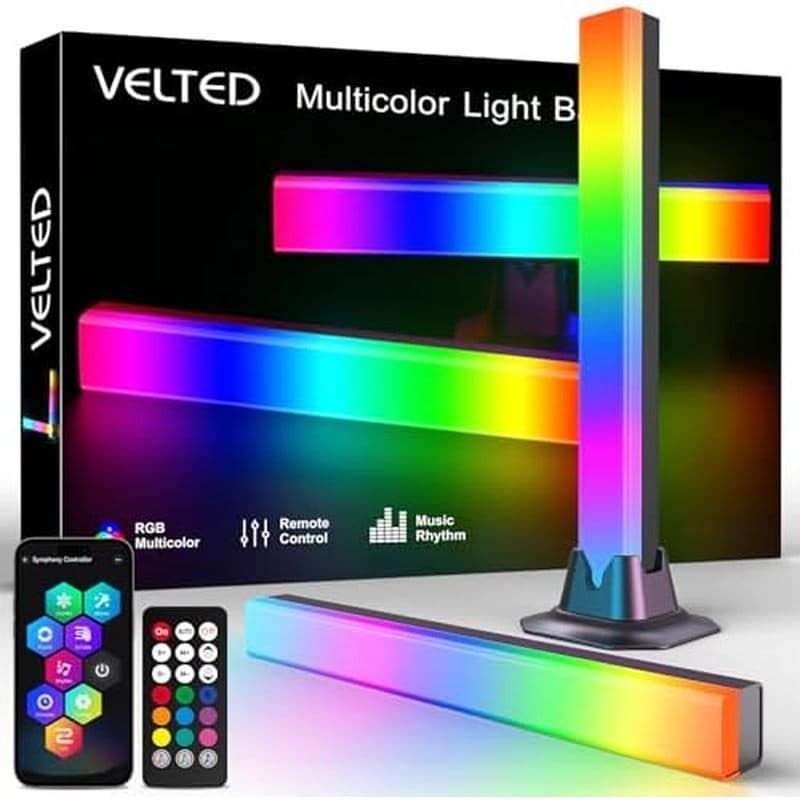 Barra De Luz RGB velted , Barras De Luzes LED IC De Sincronização De Música Inteligente , Iluminação Ambiente Alimentada