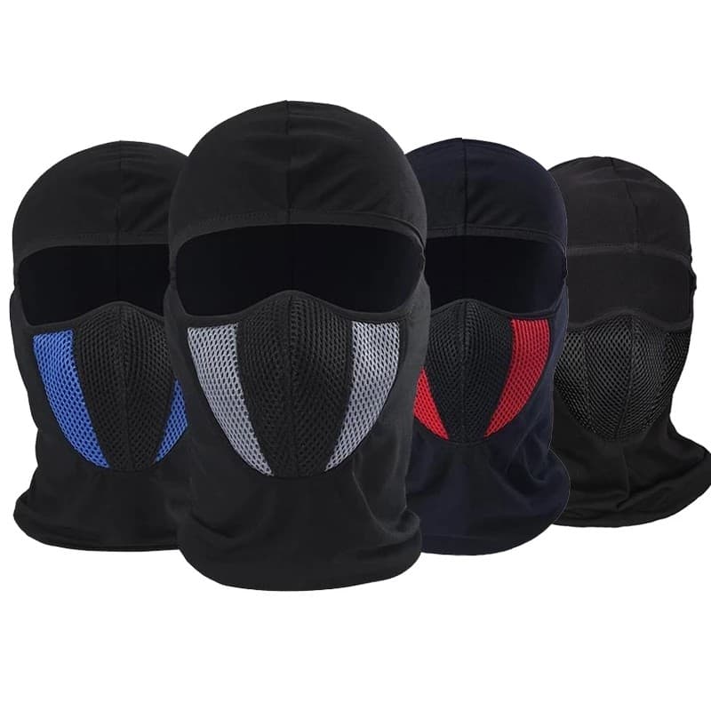 Balaclava Respirável Motocicleta Máscara Facial Completa Moto Ciclismo Motocross Capacete Capuz Equitação Pescoço
