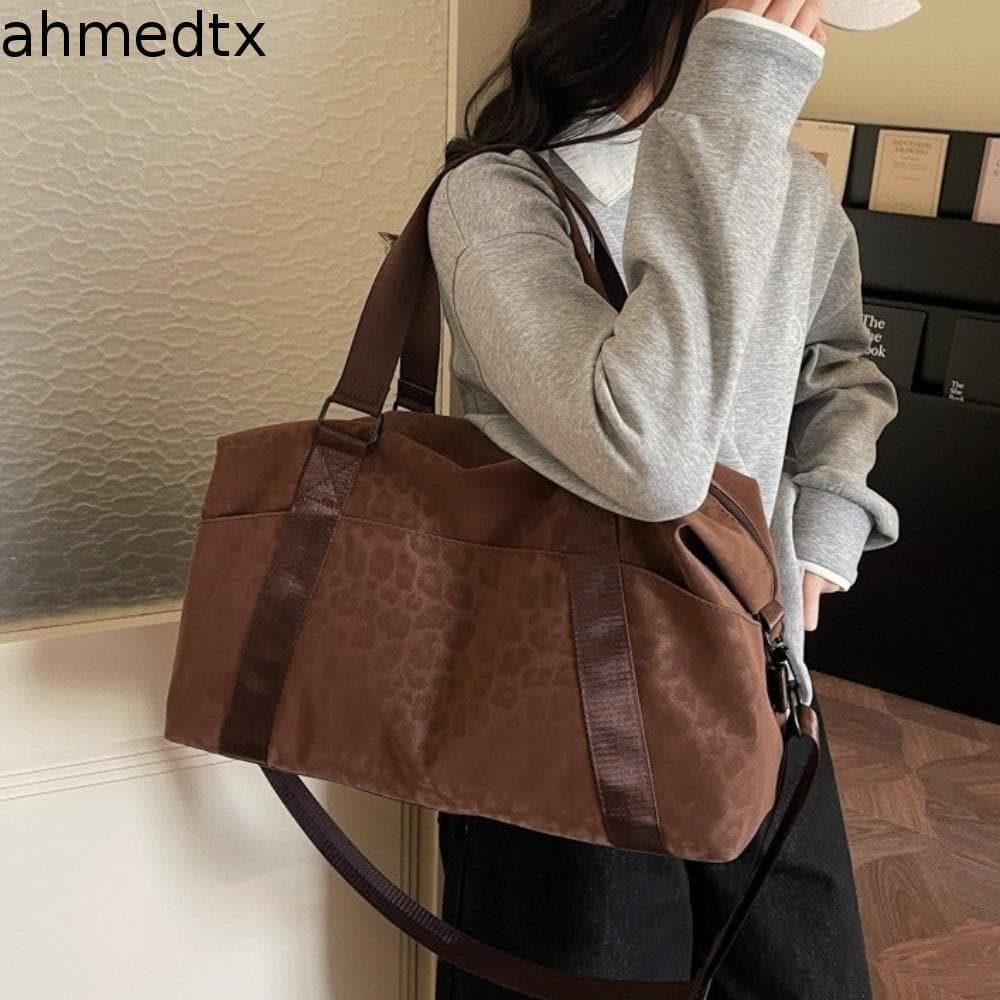 Bolsa De Viagem AHMEDTXB , Alça Ajustável Multifuncional De Grande Capacidade , Estampa De Leopardo