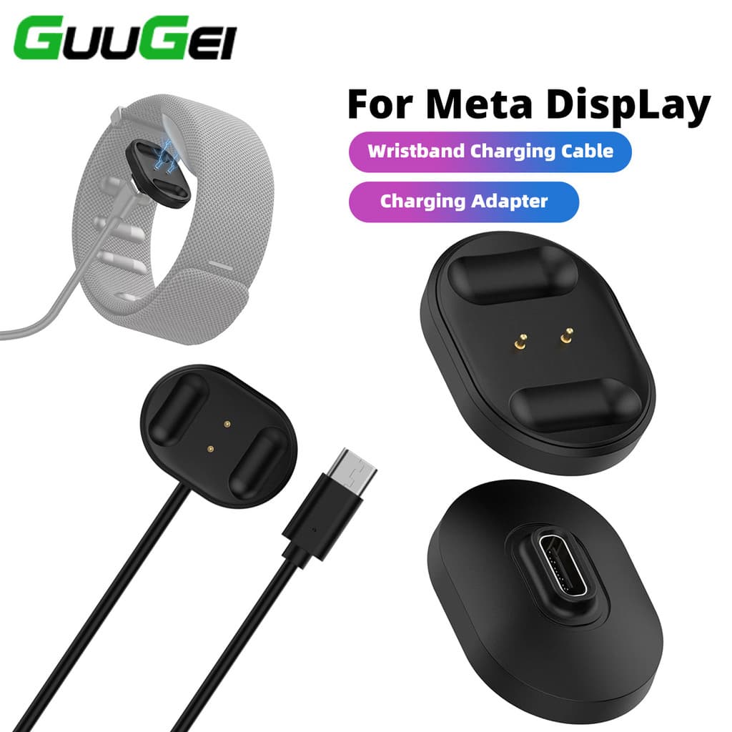 Guugei Cabo De Carregamento USB C Adaptador Tipo Para Ray(Ban) Me(ta) Display Neural Band