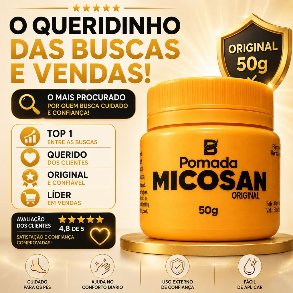 Pomada Micosan Original 50g para Frieiras Micoses Fungos na Pele e Clareamento.