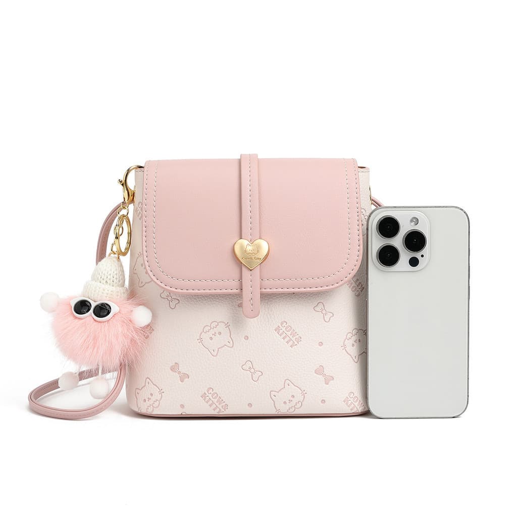 Mini Bolsa Transversal Pequena, Novo Modelo 2025, Leve, Estampada, Bolsa de Ombro Multicamadas, Grande Capacidade para T