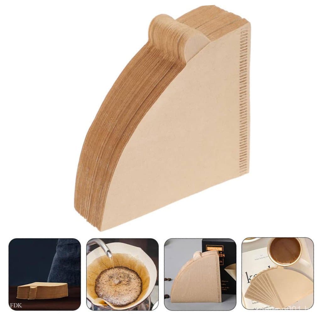 Filtro De Papel De Café Fddk , 100 Peças , Para , À Mão , Ventilador De Gotejamento E Aeropress Redondo , Despeje Sobre