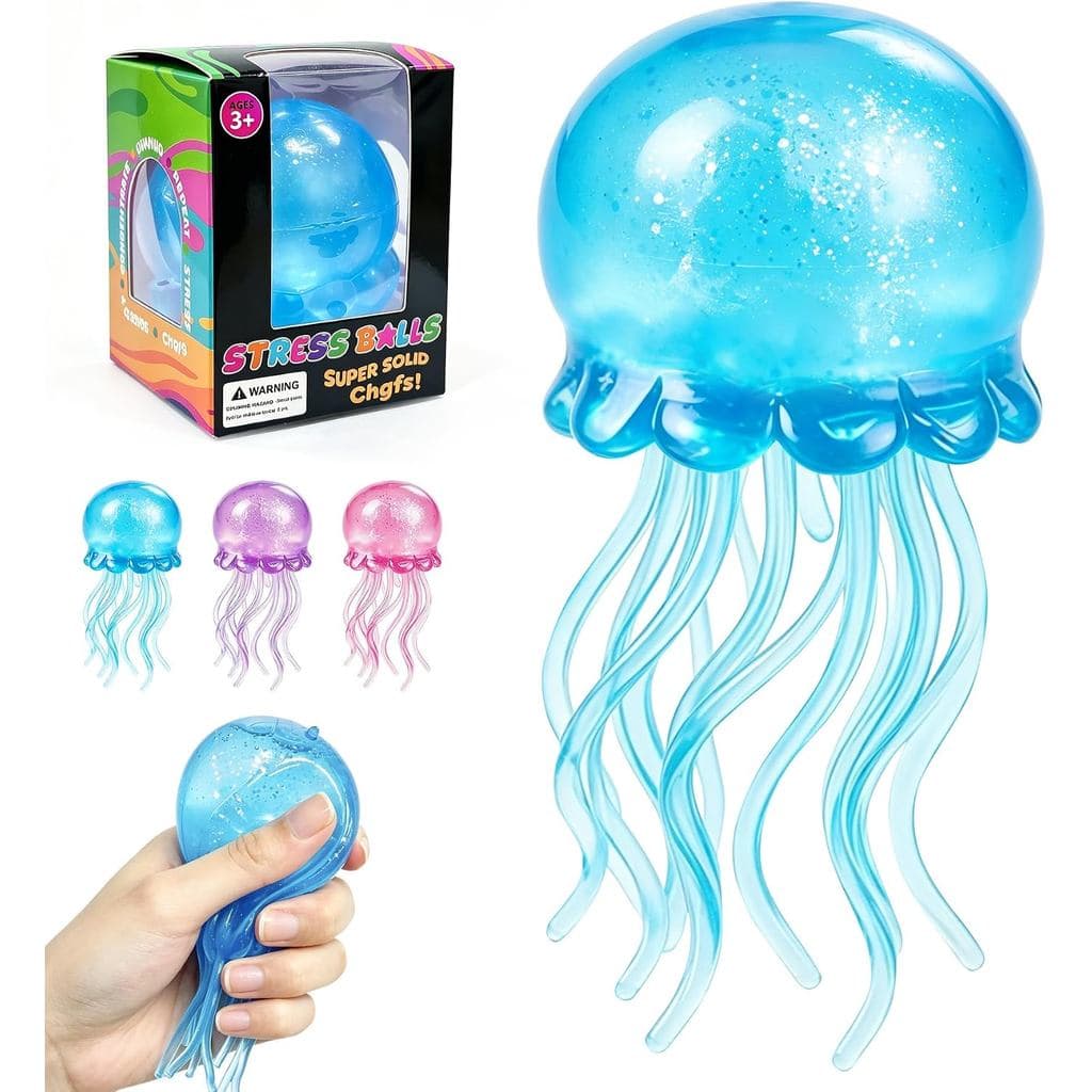 Brinquedo Anti-estresse em Forma de Água-viva, 2,16 polegadas, Brinquedo Sensorial Anti-estresse em Forma de Água-viva c