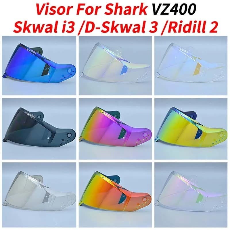 Viseira VZ400 Para Shark Skwal I3 D-3 Riddill 2 Viseiras De Capacete Acessórios De Lente De Substituição