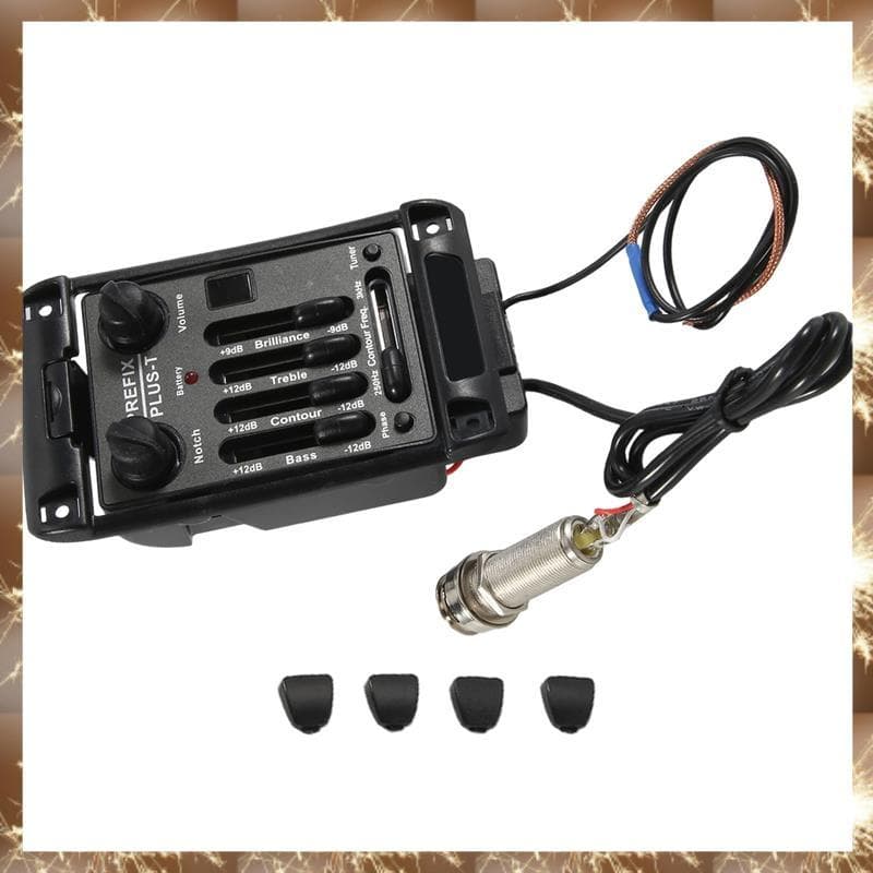 (Div Captadores De Guitarra Prefix Plus-T Pré-Amplificador Matriz Captador Acústico Equalizador Com Sintonizador Piezo M