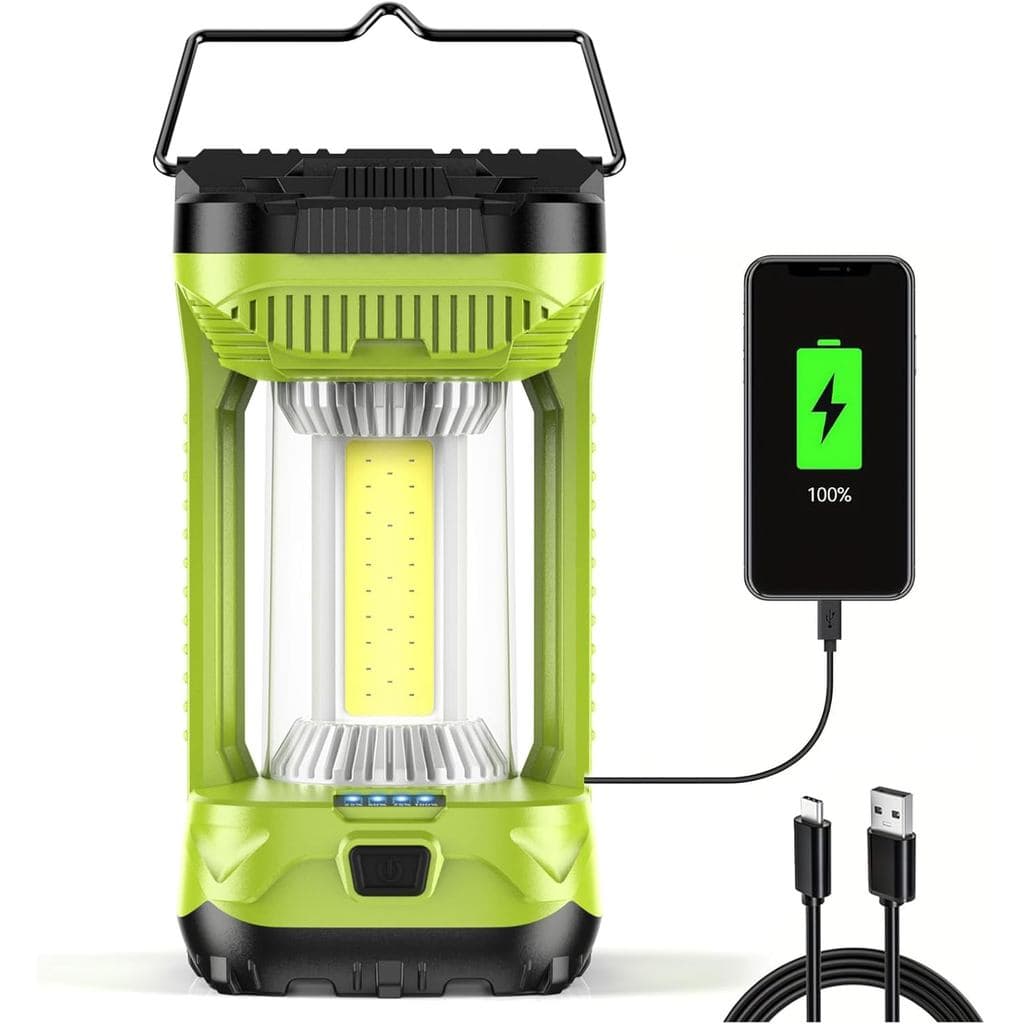 Lanterna de Camping Recarregável AlpsWolf, Lanterna LED de 4000mAh, Adequada para Falhas de Energia, Lanterna de Camping