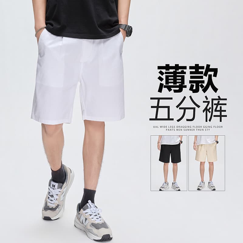 Shorts casuais masculinos verão exterior usar calças cortadas soltas calças médias calças masculinas estilo verão shorts