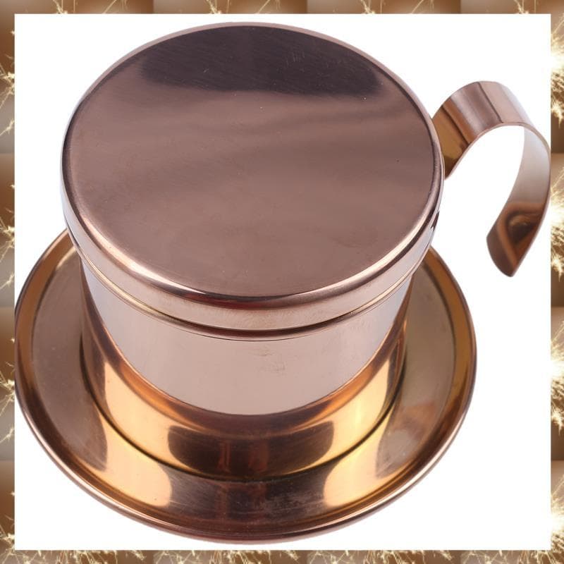 (Div Filtro De Café Vietnamita De Aço Inoxidável Copo Único Vietnam Hand Punch Pot Gotejamento Cafeteira De Família Uso