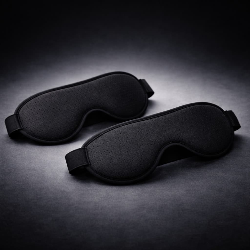 Kit 2 Máscaras de Dormir 3D Tapa Olho Blackout Respirável Confortável