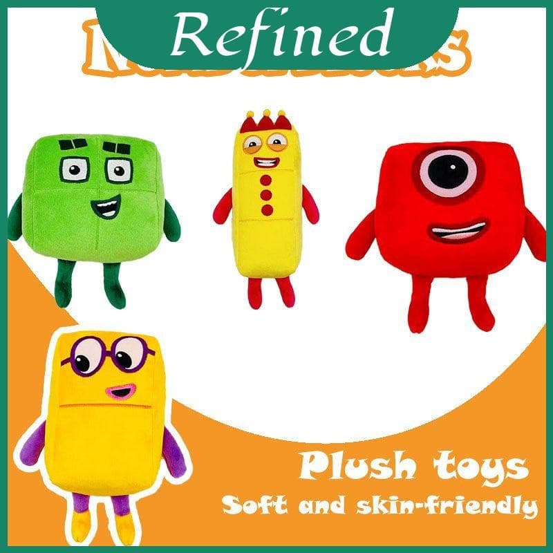 Brinquedo Educativo Divertido de Blocos de Números em Pelúcia Macia, Seguro para Crianças, Presente Perfeito ZMFD