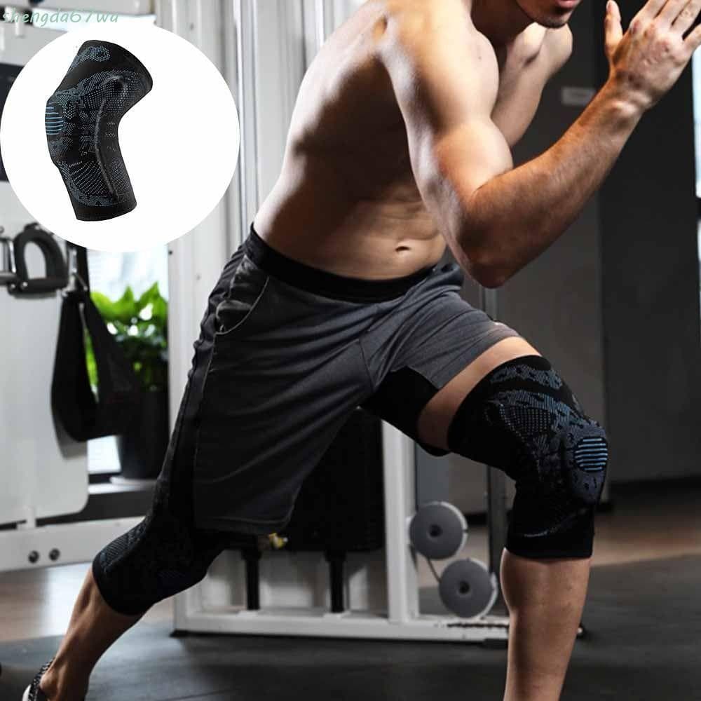 Joelheiras SHENGDA , Equipamento De Proteção Respirável Joelheira Esportiva , Elástica De Nylon Antiderrapante