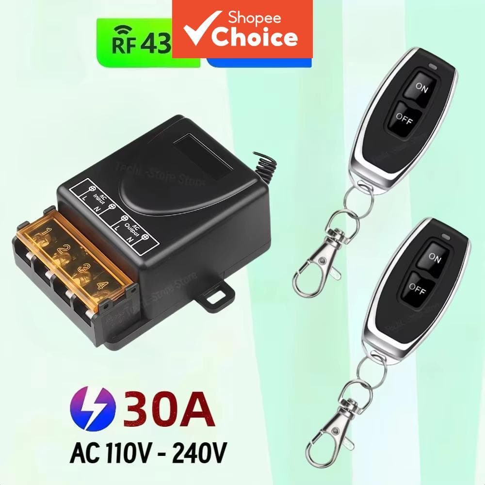 Interruptor Sem Fio RF 433Mhz Sistema De Relé AC Transmissor Liga/Desliga Para Lâmpada LED Aquecedores De Água Teto