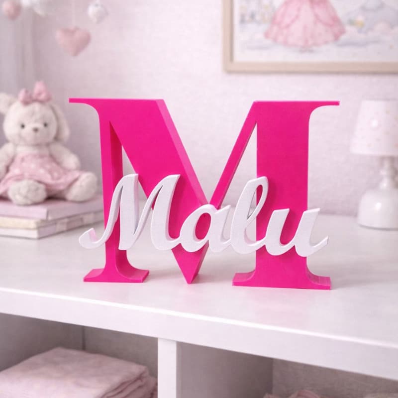 Nome Personalizado Com LETRA Para Quarto Infantil e Bebê  Decoração Infantil