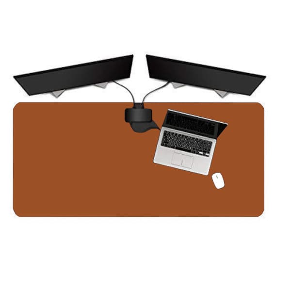 Deskpad MousePad 150x45 Couro Sintetico