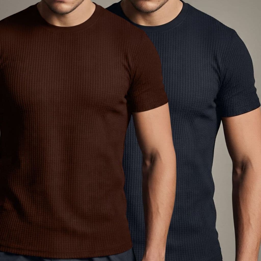Kit 2 Camiseta Presente Dia dos Pais Texturizada Casual Malha Premium OUTLETPOWER