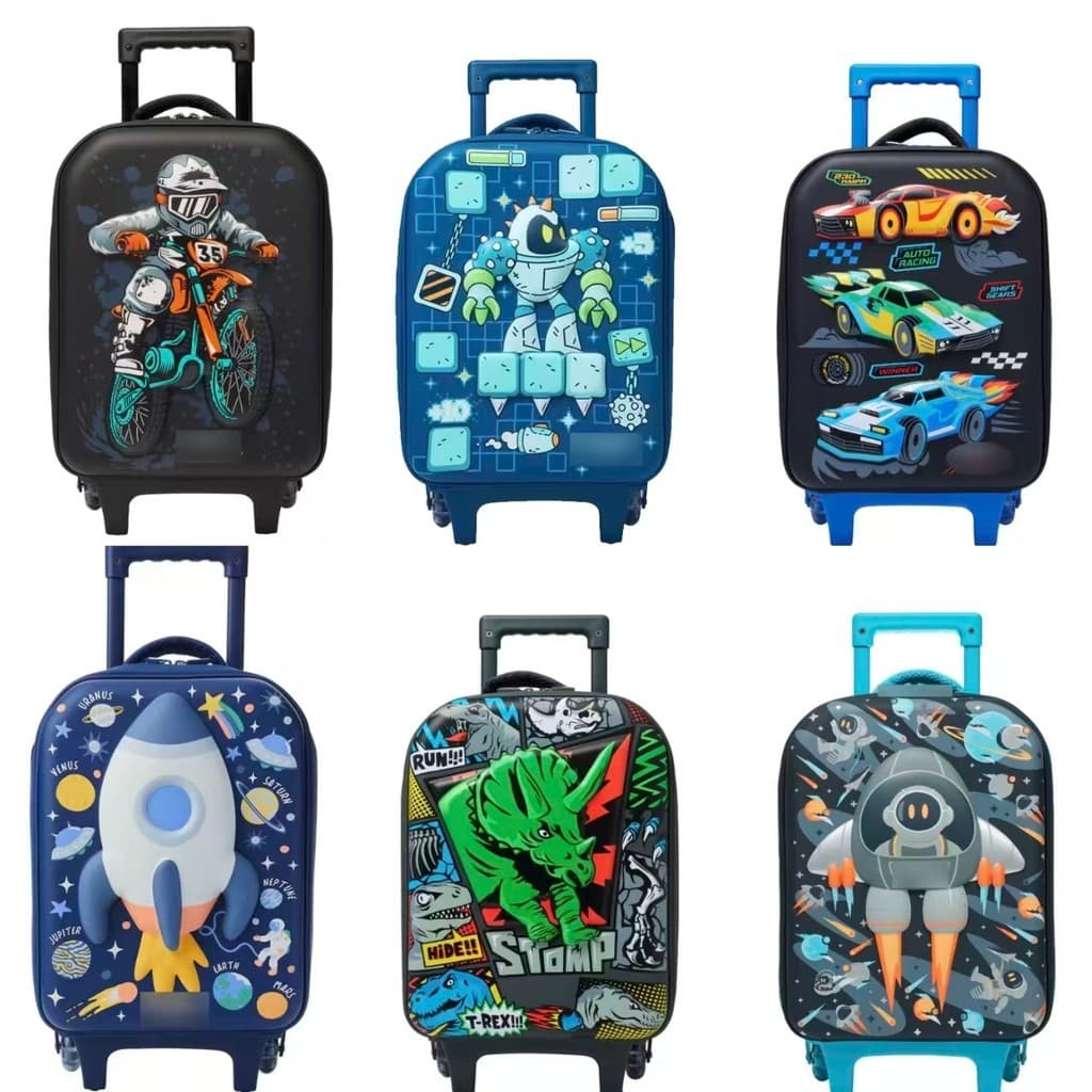 Bagagem média australiana para crianças, estudantes, grande capacidade, bolsa rebocadora, série combinada