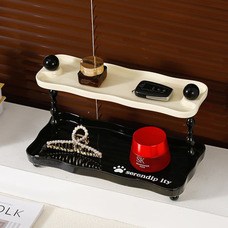 Luz de luxo sapato armário entrada chave caixa armazenamento ornamentos sala estar decoração bandeja Desktop Rack armaze