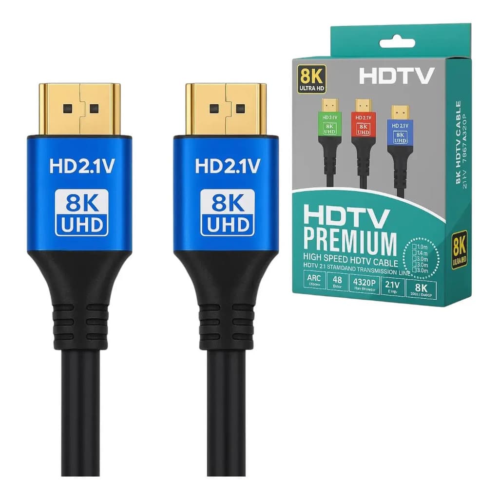Cabo Hdmi 8k Ultra Hd 5 Metros Alta Qualidade 48 Gbps 2.1