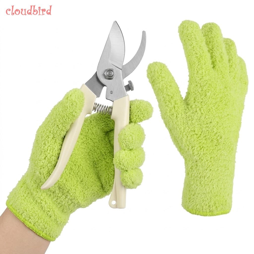 Luvas De Jardinagem Com Tesouras De Poda Embutidas Antiderrapantes E Respiráveis Planta Conjunto De Ferramentas De Limpe