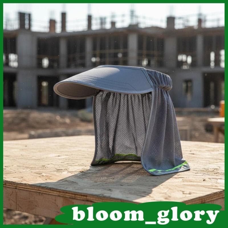 [Bloom_glory] Viseira Solar De Segurança Para Capacete , Canteiro De Obras , Malha Protetora , Aba , Pescoço , Cortina ,