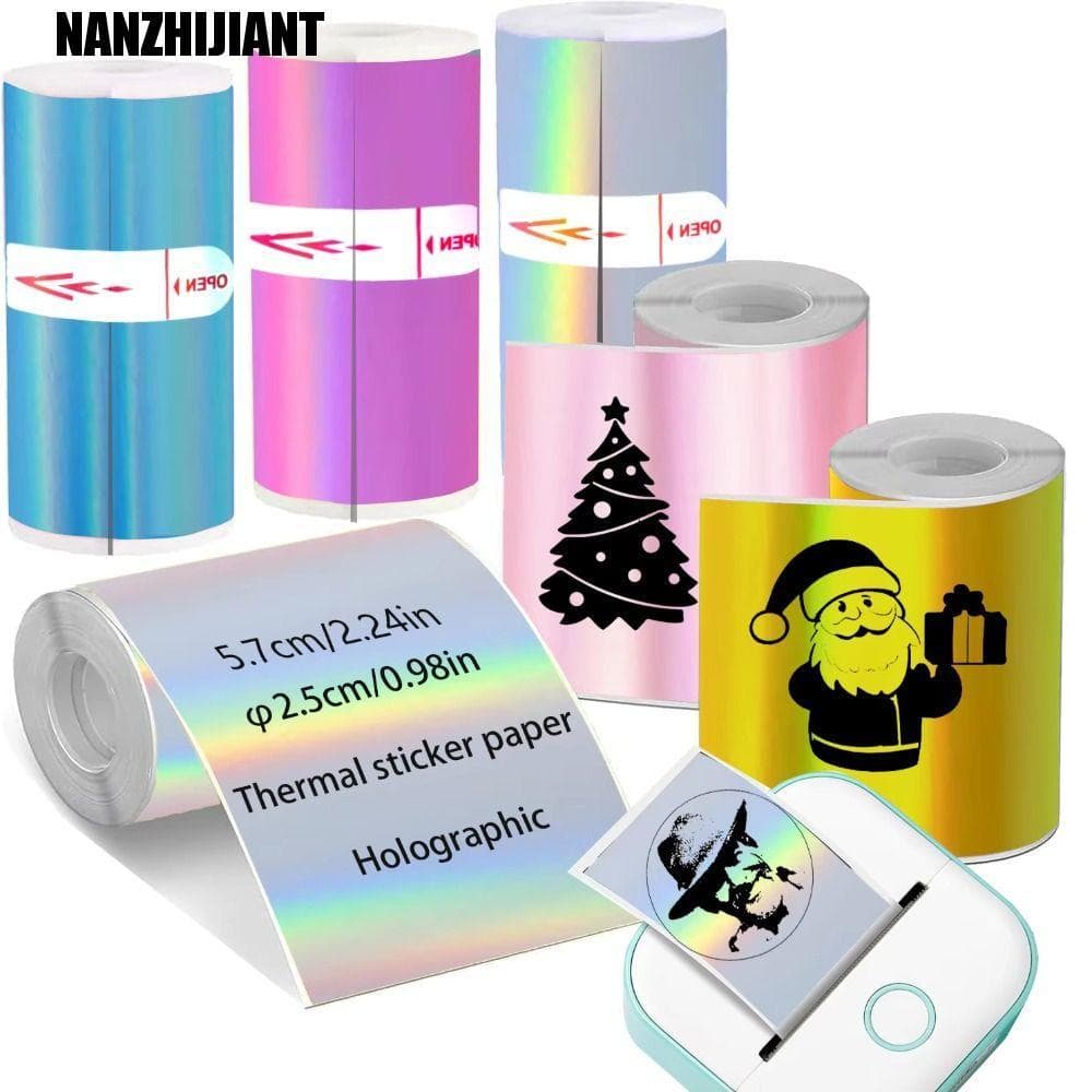 Papel Térmico Holográfico NANZHIJIANT , Papéis De Impressora Térmica Brilhantes Com Acabamento Liso Premium