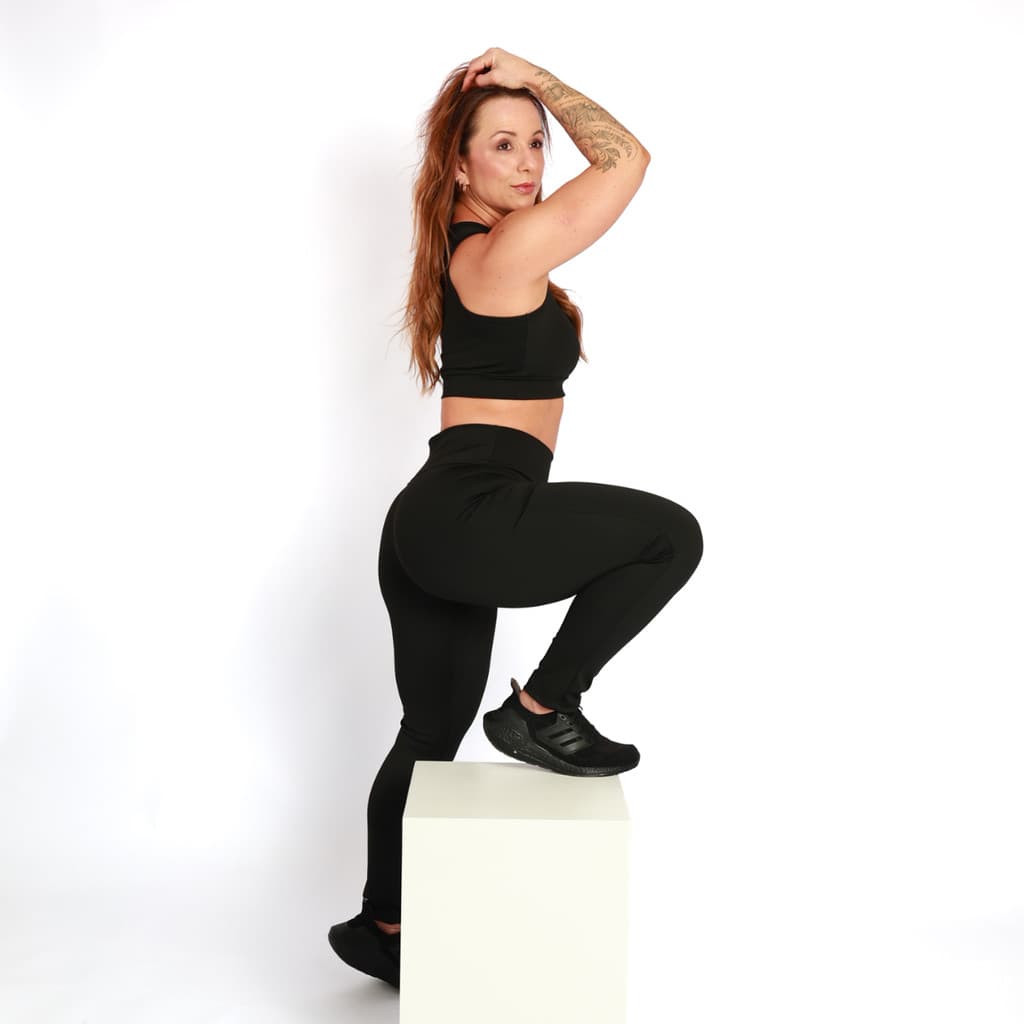 Kit 3 Leg Básica Preto em Suplex Academia Treino Moda Esportiva Casual