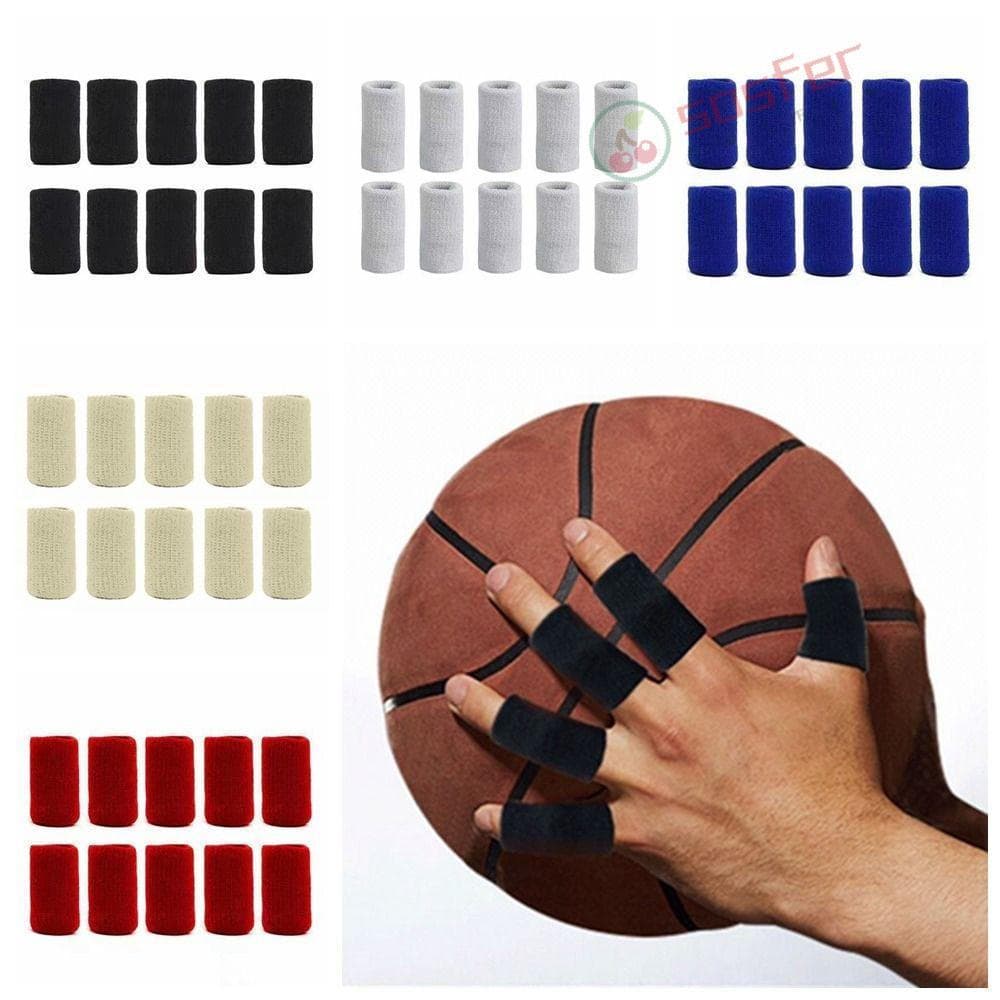 SOSFER 10 Pcs Mangas De Dedo , Berços De Segurança Esportiva Multicolor , Acessórios De Basquete Protetor De Articulação