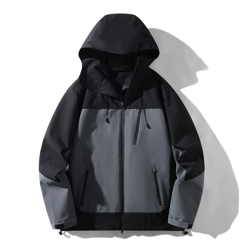 Hoodie feminino ao ar livre impermeável esportes jaqueta masculina respirável Fitness cor combinando jaqueta