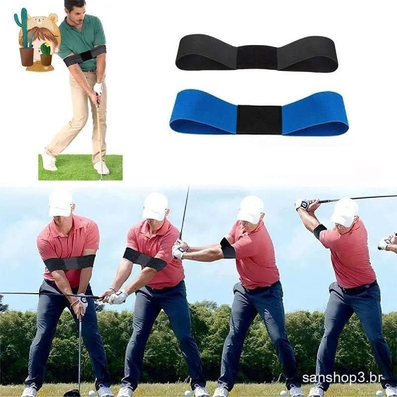 Correia De Correção De Balanço De Golfe Corretor De Braço Exercício Treinamento Auxílio Elástico Náilon Cinta Ajustável