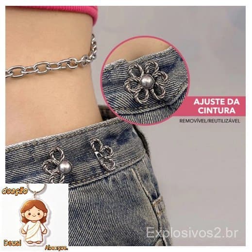 1 Peça/2 Peças De Redução De Cintura Com Velcro Oculto Ajustável Para Calças Cincher , Fivela De Gancho Jeans