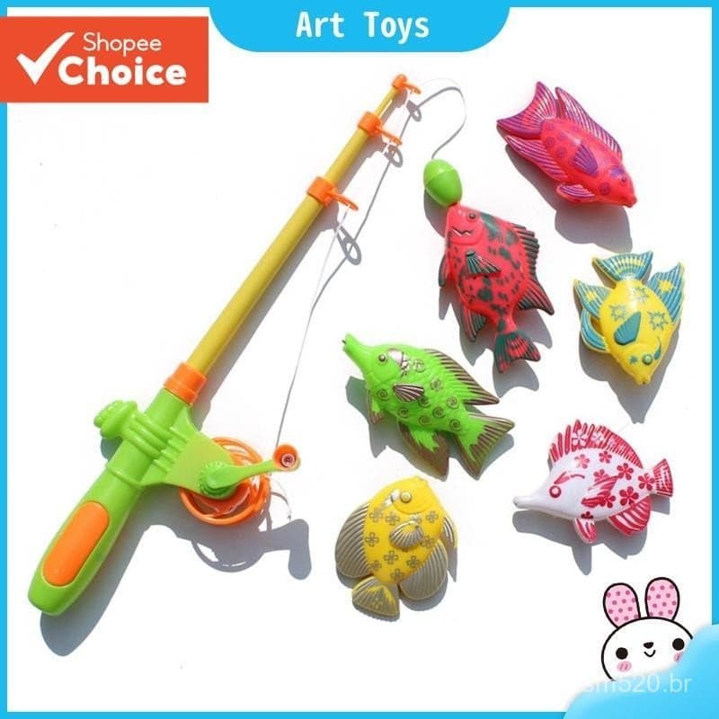 Modelos De Vara De Pesca Infantil 7pcs/Set Peixe 1 6 3D