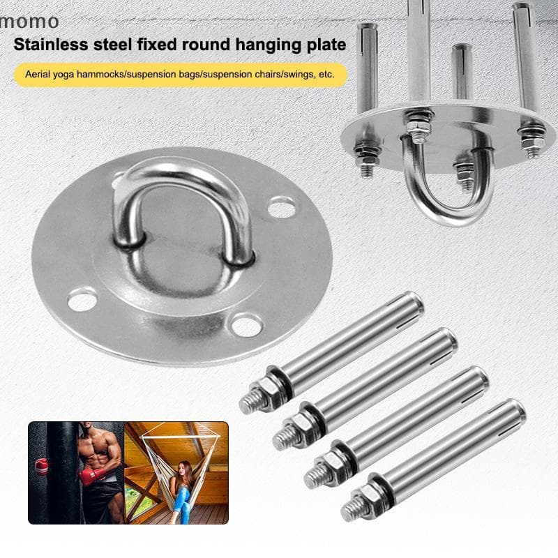 [momo] 1/2/3 Conjunto De Suspensão De Aço Inoxidável Braet Cadeira De Balanço Gancho Hammo Montagem Na Parede Âncora Yog