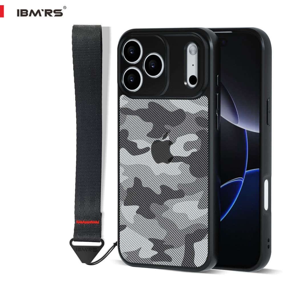 Capa De Proteção Total Camuflada Para iPhone 17 Pro Com Cordão À Prova De Choque De Nível Militar
