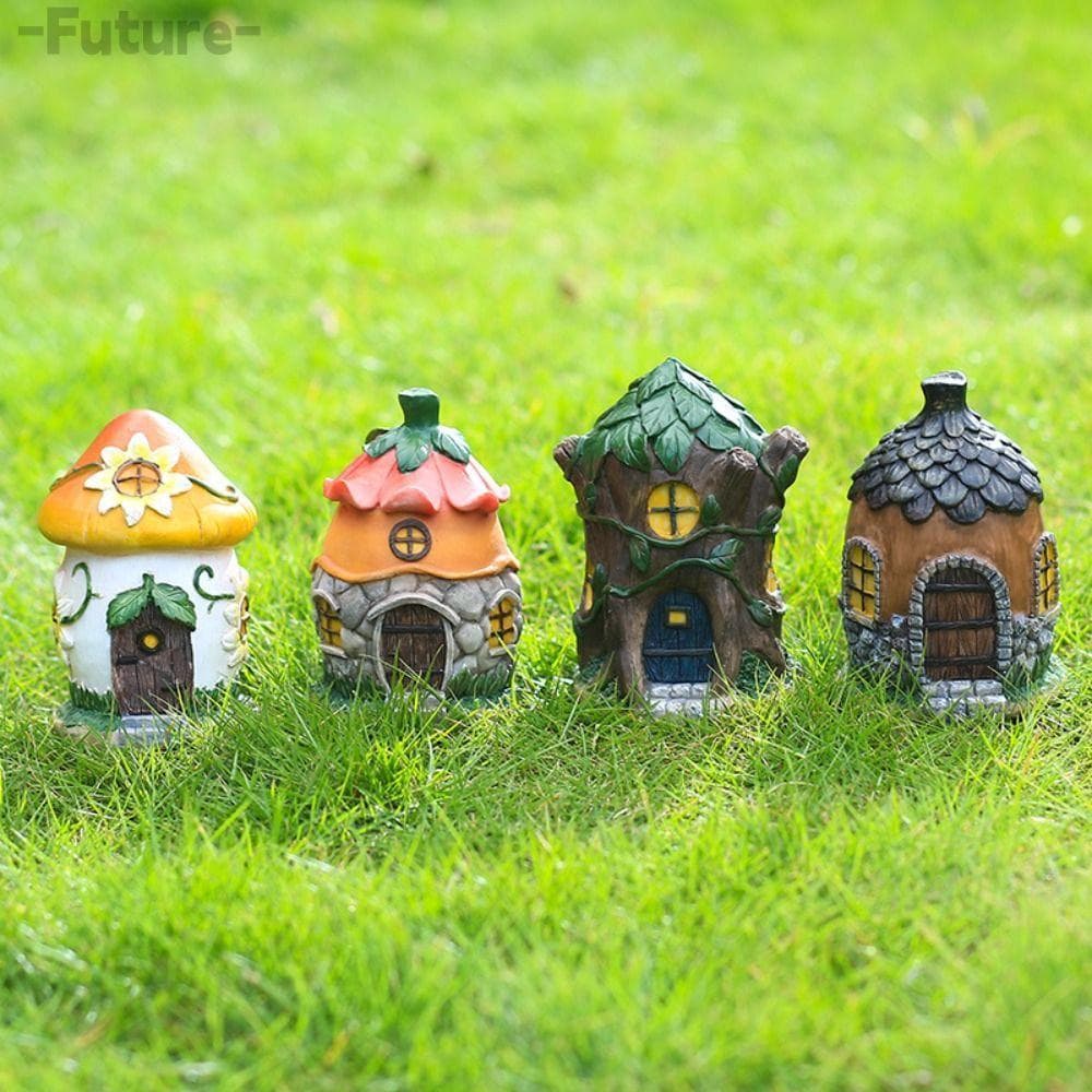 Estatuetas De Cogumelo Futuros , Acessórios De Jardim Para Decoração De Casa , Escultura , Enfeites De Flores