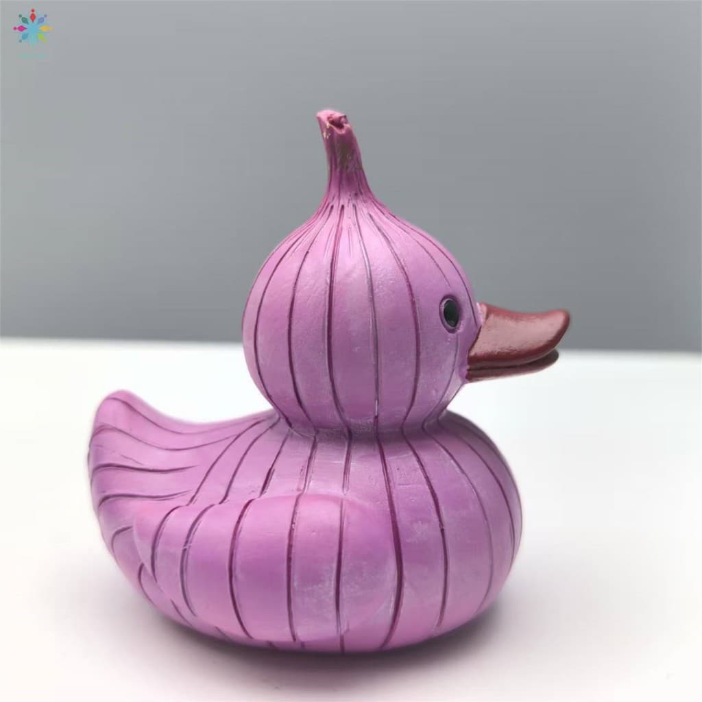 Decoração De Brinquedo Animal De Resina De Pato Vegetal , Cores Diferentes De Modelo De Vegetais Para Festa Infantil , C