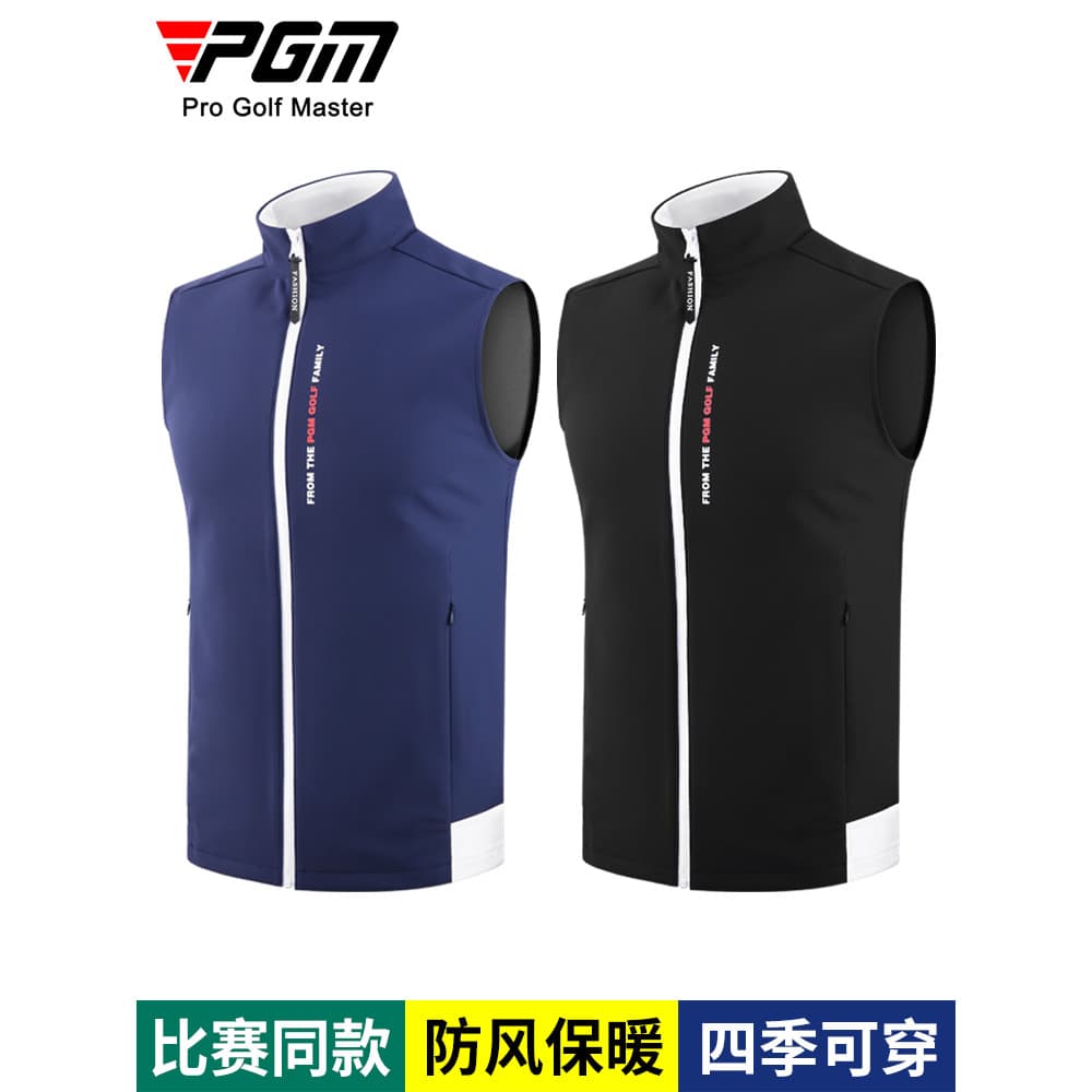 Colete de golfe PGM masculino à prova de vento jaqueta esportiva colete superior roupas masculinas