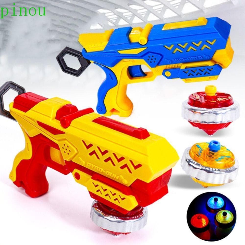 Giroscópio Giratório PINOU , Luminoso Com Cordão E Luz Fria , Corda De Tração Brilhante , Top Competitivo