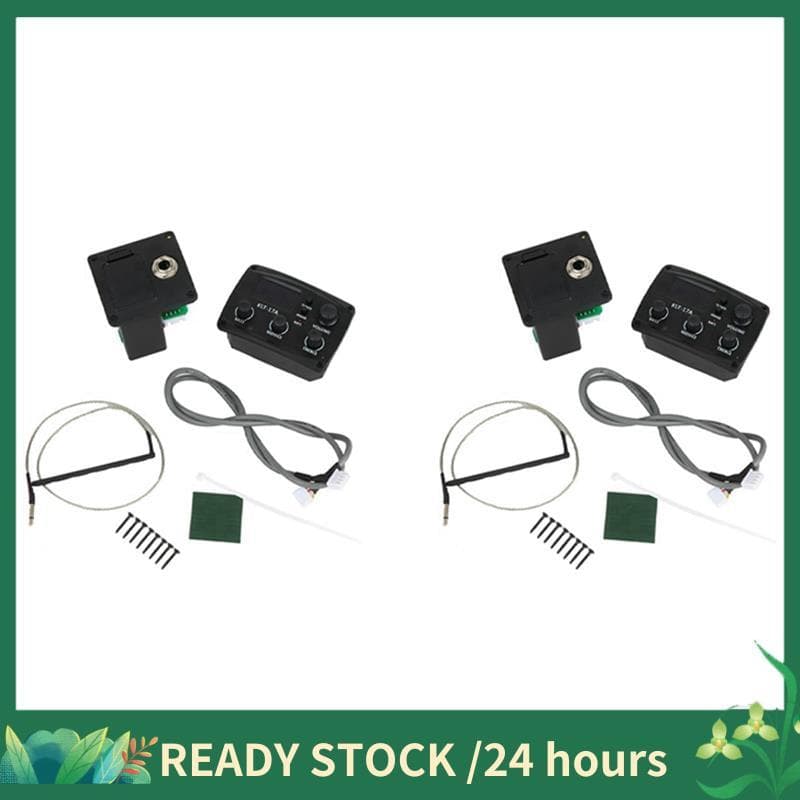 2X-17A Pré-Amplificador EQ De Guitarra Acústica Com Afinador De Procedimento Digital Equalizador De 3 Bandas Captador