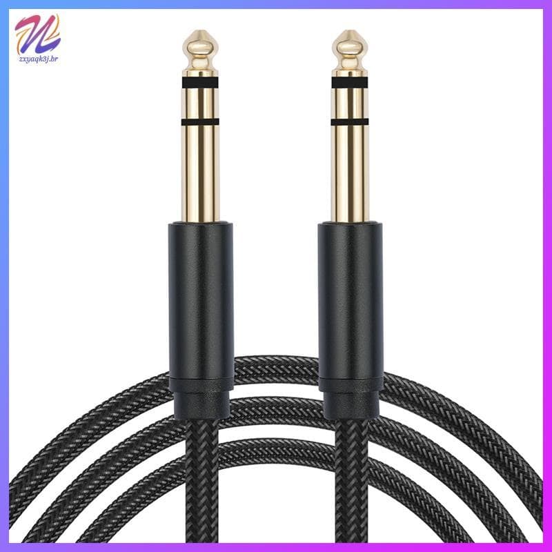 6.35mm Cabo De Guitarra Elétrica Instrumento Para Amplificador Misturador Estúdio Gravação