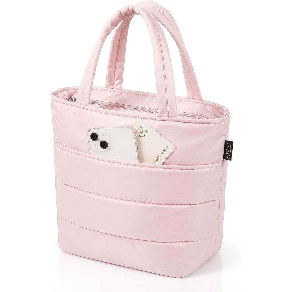 Bolsa Térmica Aosbos para Mulheres, Bolsa Térmica Isolada e Acolchoada, Bolsa Estética à Prova de Vazamentos para Trabal