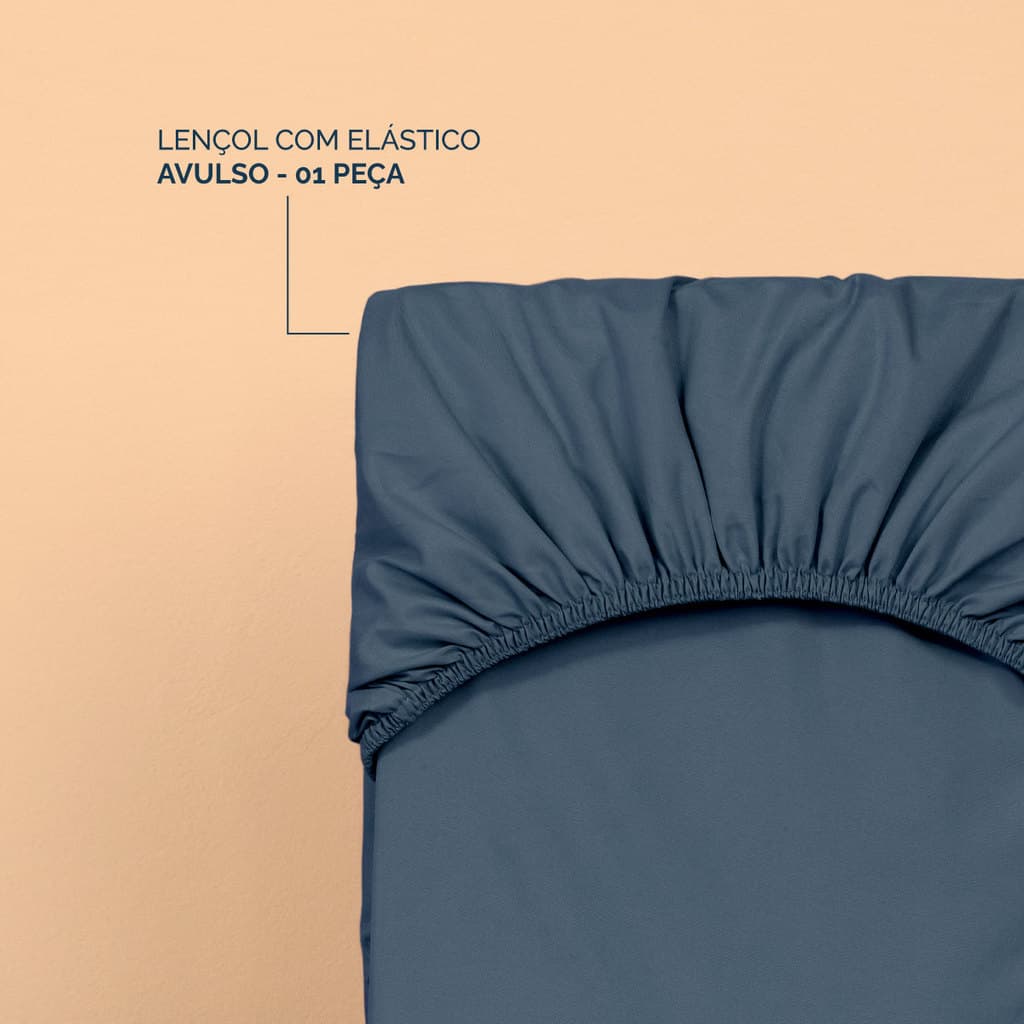 Lençol Avulso Cama Casal Padrão 300 Fios Micropercal De Luxo Várias Cores