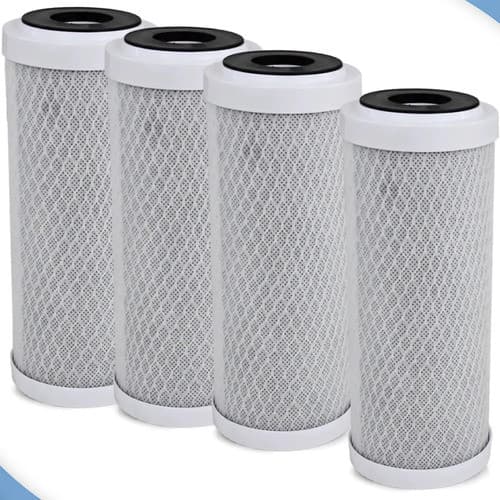 Kit 4 Refil Carbon Block Para Pou 7  Filtro Acqua 200 Reposição Azul-escuro