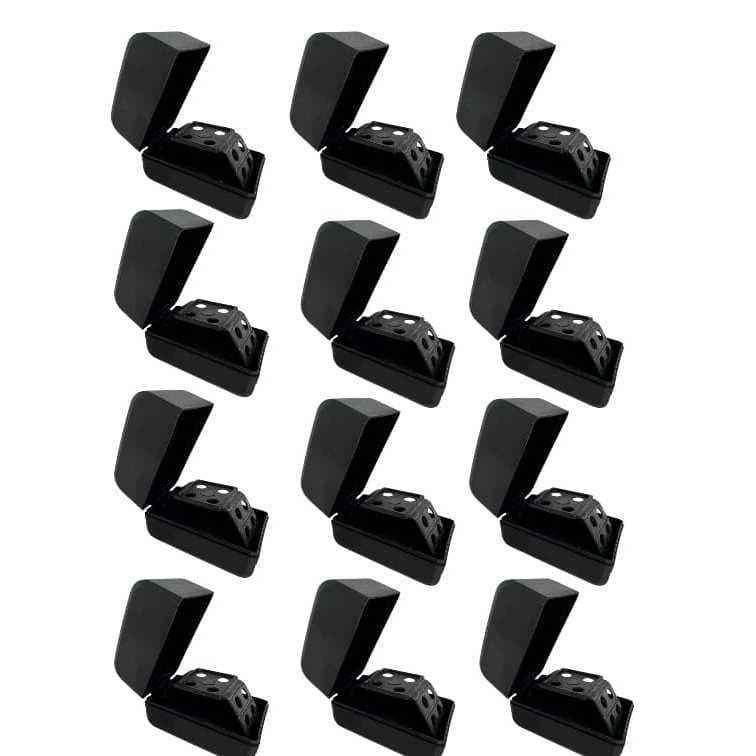 Kit 12/24/36 Caixinhas Para Relógios Sem Logo Marca Kit Revenda embalagem estojo preto para presente organizador barato
