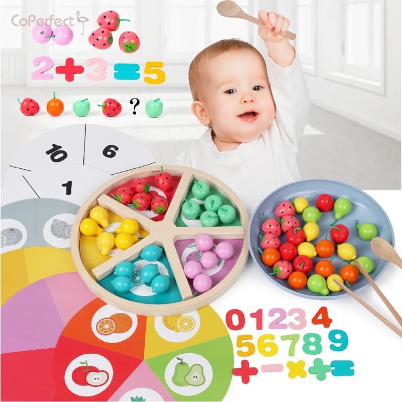 Brinquedo De Casinha De Brincar De Madeira-Jogo De Placa De Classificação De Frutas Para Crianças Educação Infantil Reco
