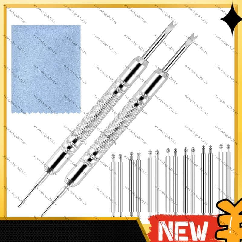 [Best S] Kit De Ferramentas De Remoção De Pulseira De Relógio Com Ferramenta De Barra De Mola , Pano De Limpeza , Remove